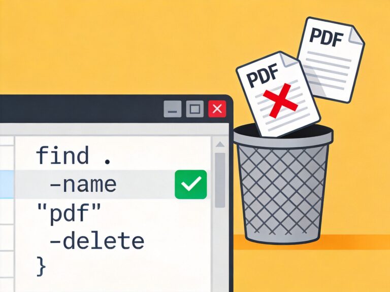 Linux 安全删除指定模式文件的 find 命令详解