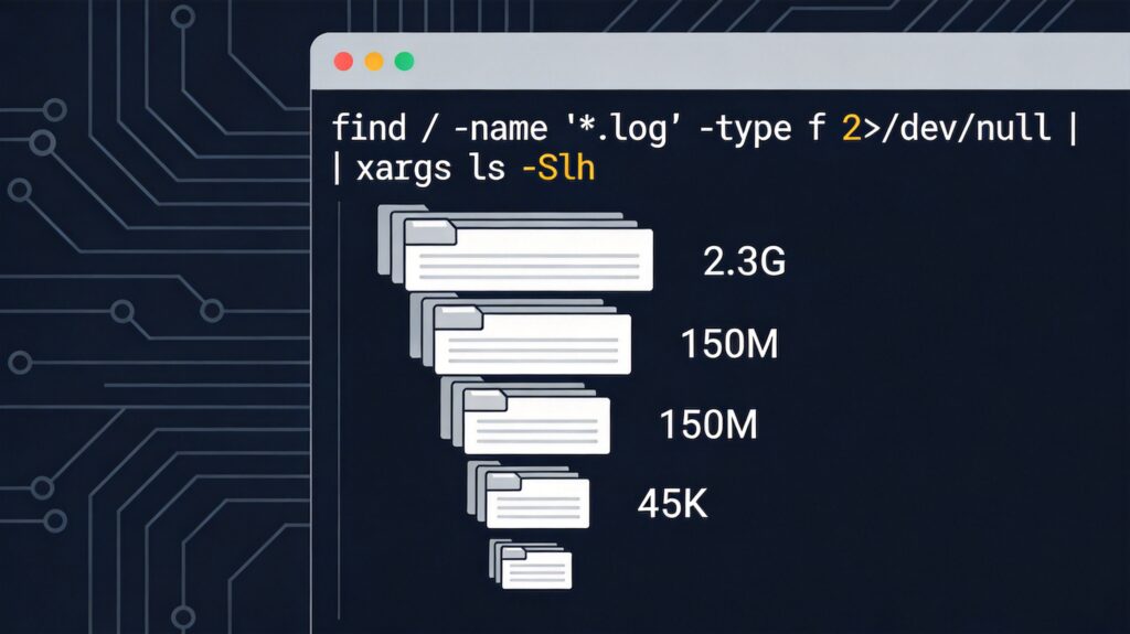 linux查找所有日志log文件&并按从大到小排序&按M或G为单位显示
