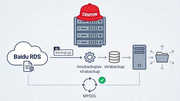 CentOs6.5 64位安装XtraBackup，还原百度RDS的Mysql备份文件backup.gz到本地Mysql服务器