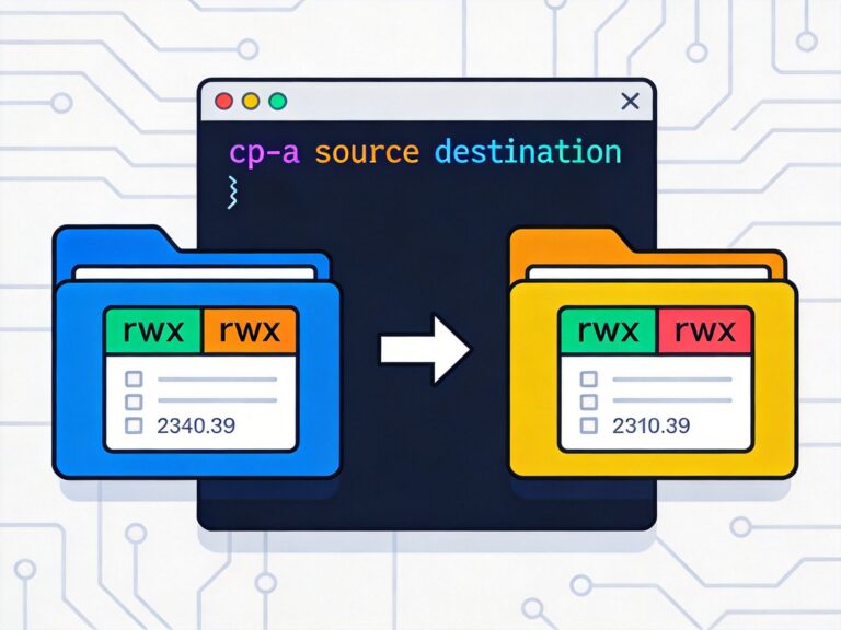 Linux 系统拷贝数据如何保持权限与属性不变：cp -a 命令详解