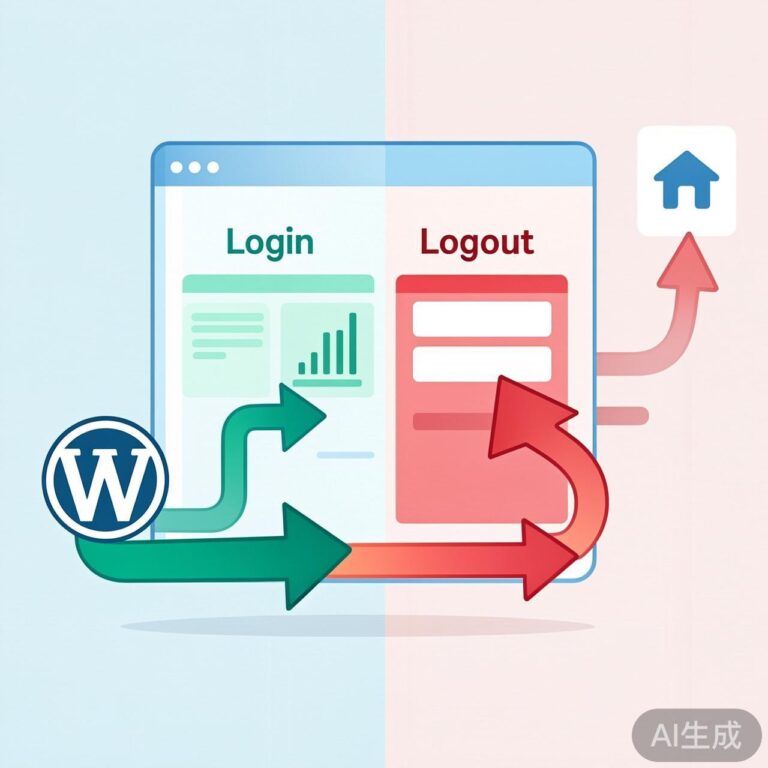 WordPress 登录与退出登录后自动跳转到指定页面的完整方法