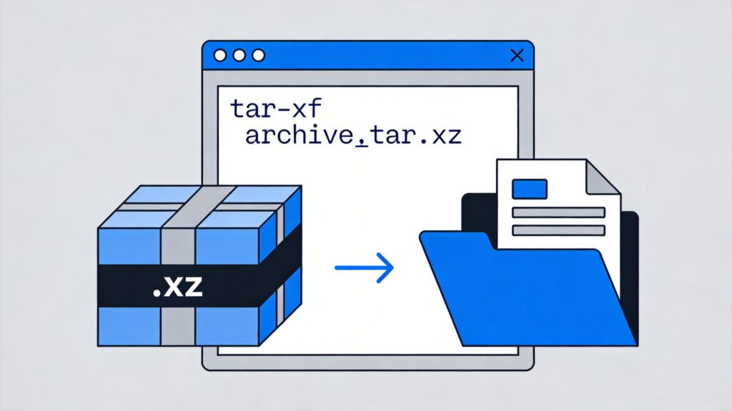 tar.xz 文件解压与压缩：完整命令指南
