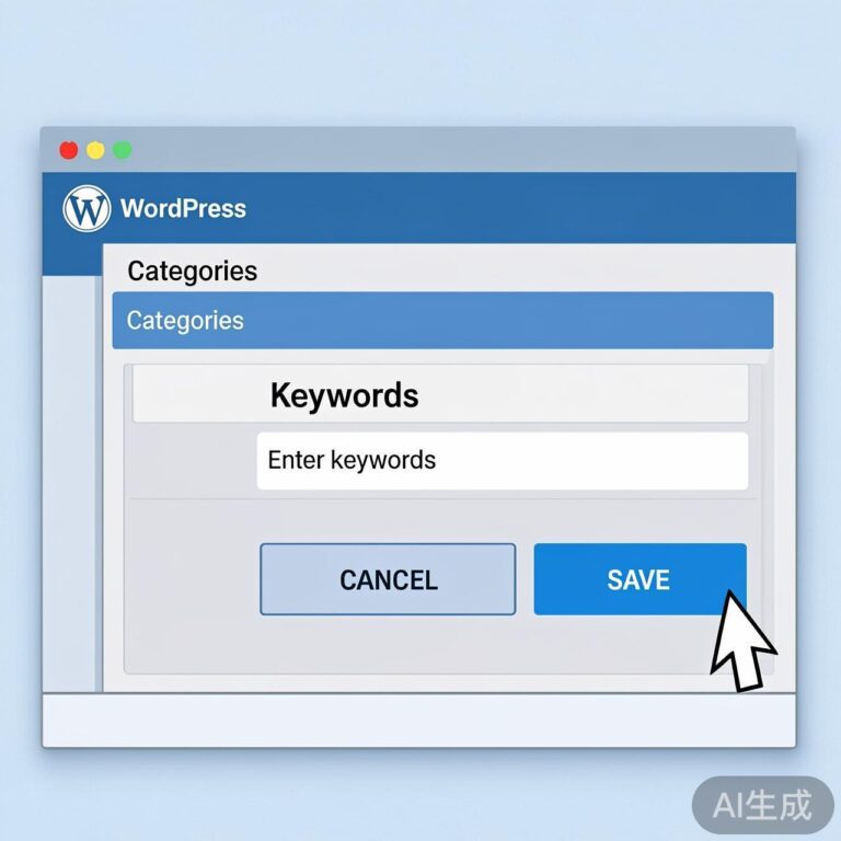 WordPress 分类目录添加自定义字段（关键词）完整教程