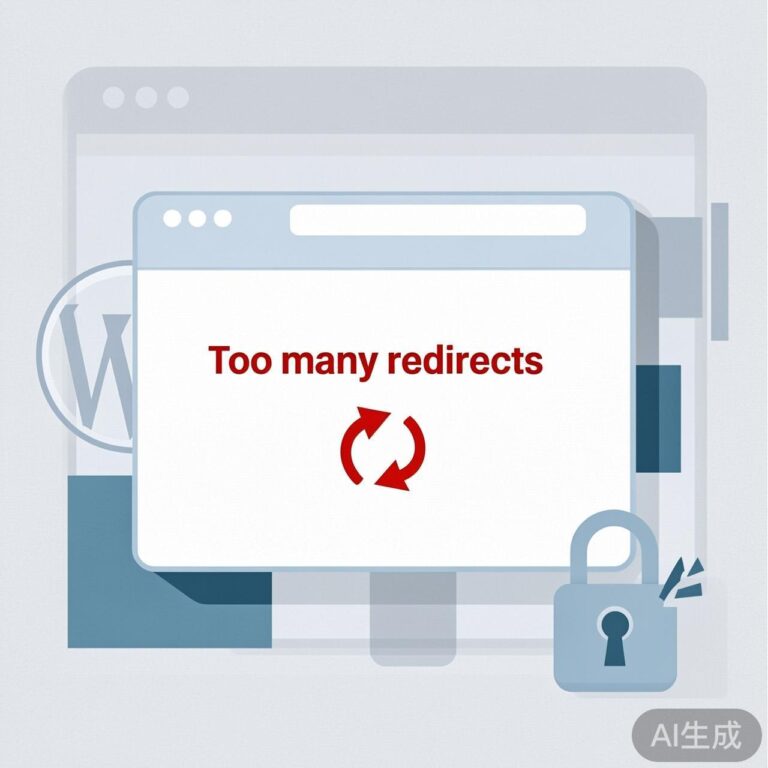 解决 WordPress 网站 HTTPS 重定向次数过多错误
